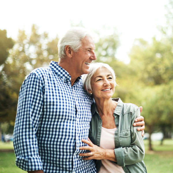 senior couple on walk