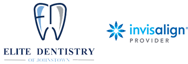 Elite Dentistry of Johnstown and Invisalign logos